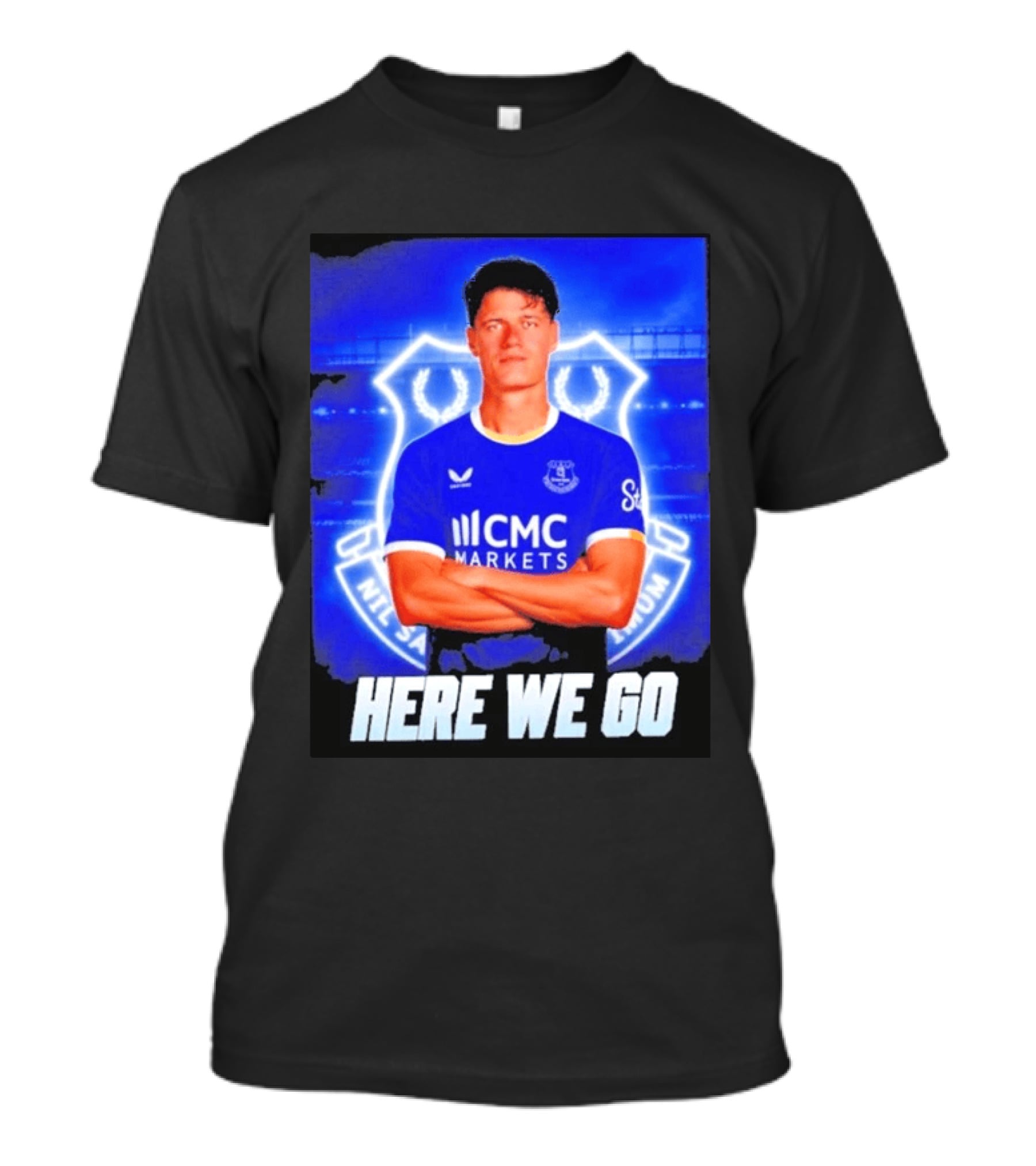 Christian Norgaard Everton Transfer Announcement Here We Go T-Shirt
