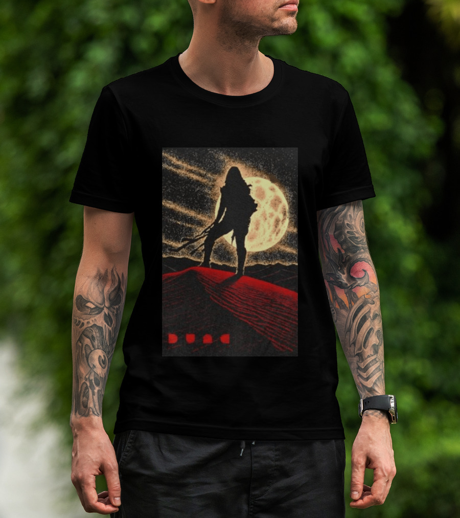 Paul Atreides Dune Arrakis Desert Moon Scene T-Shirt