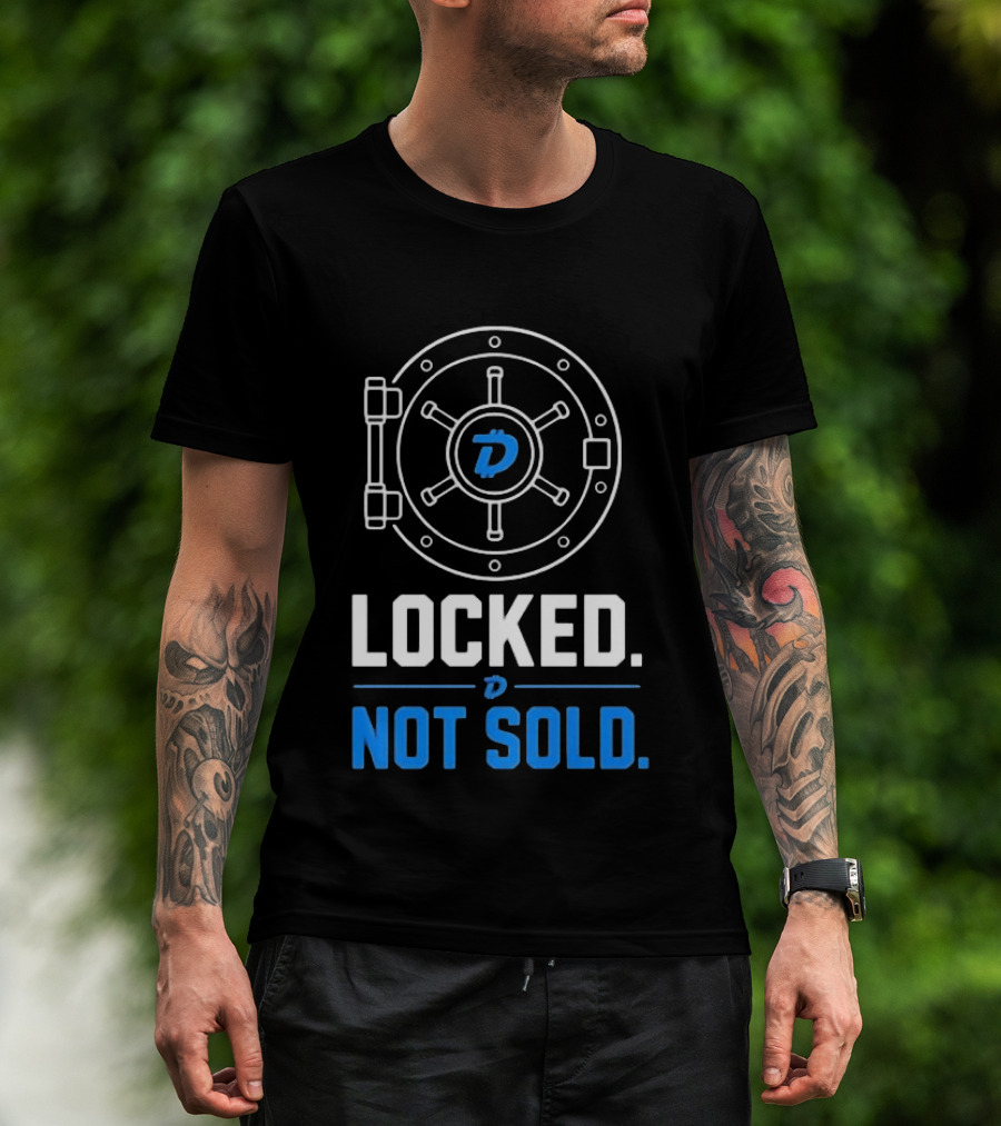 Digibyte Cryptocurrency Vault Locked Not Sold T-Shirt