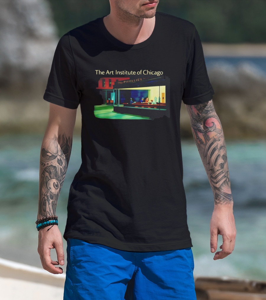 The Art Institute Of Chicago Nighthawks Phillies T-Shirt