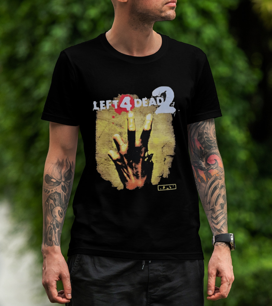 Left 4 Dead 2 Zombie Hand Valve Video Game Survival T-Shirt