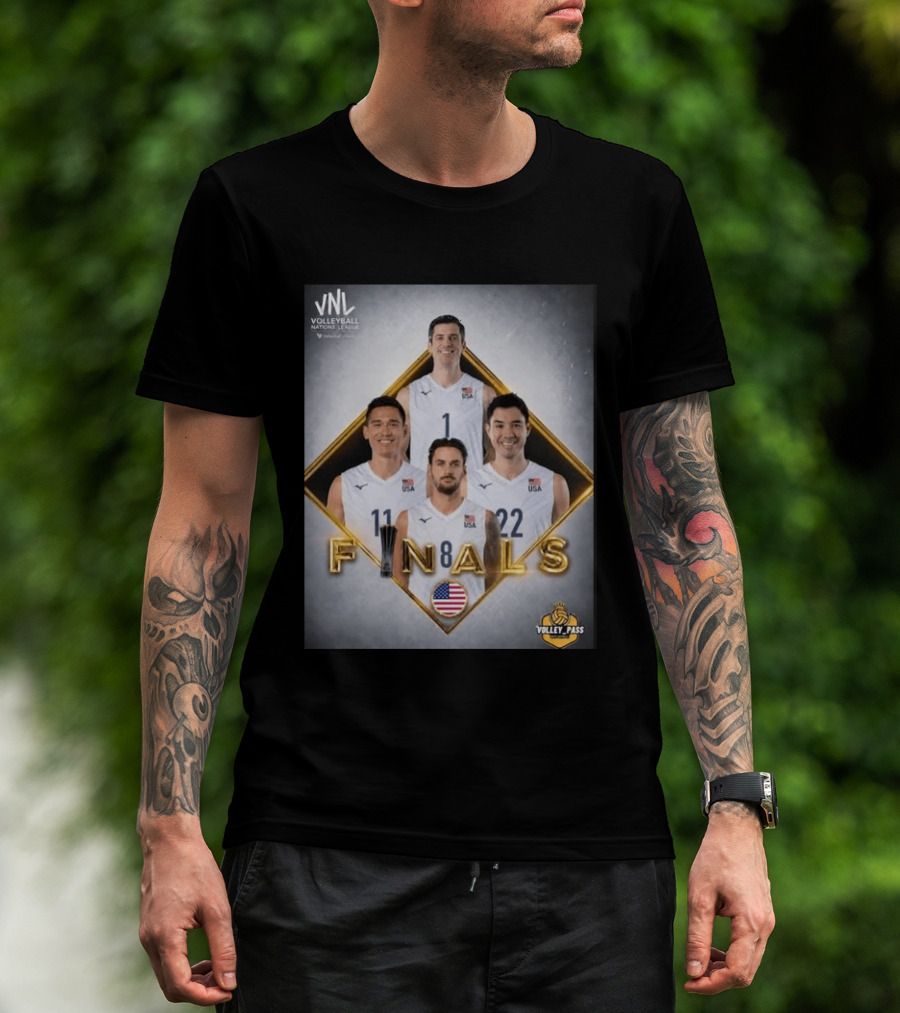VNL Volleyball Nations League USA Finals 2026 Volley Pass T-Shirt