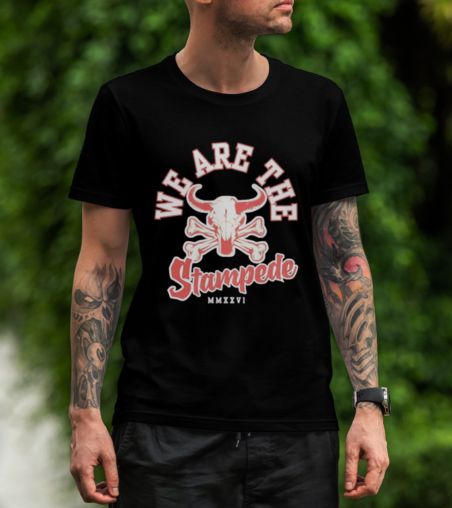 We Are The Stampede Bull Skull MMXXVI Team Spirit T-Shirt