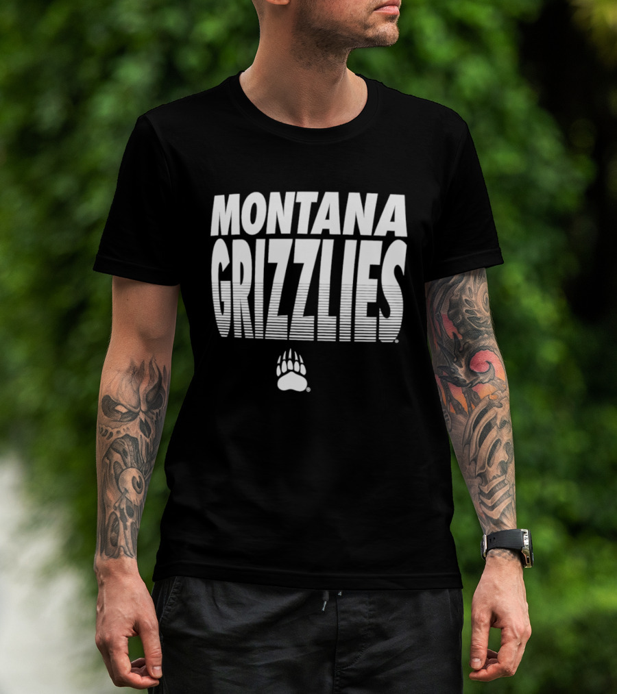 Montana Grizzlies NCAA College Sports Griz Bear Paw T-Shirt