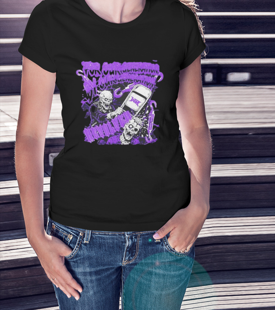 Wrestling Revolver For Our Generation Skeletons Purple T-Shirt