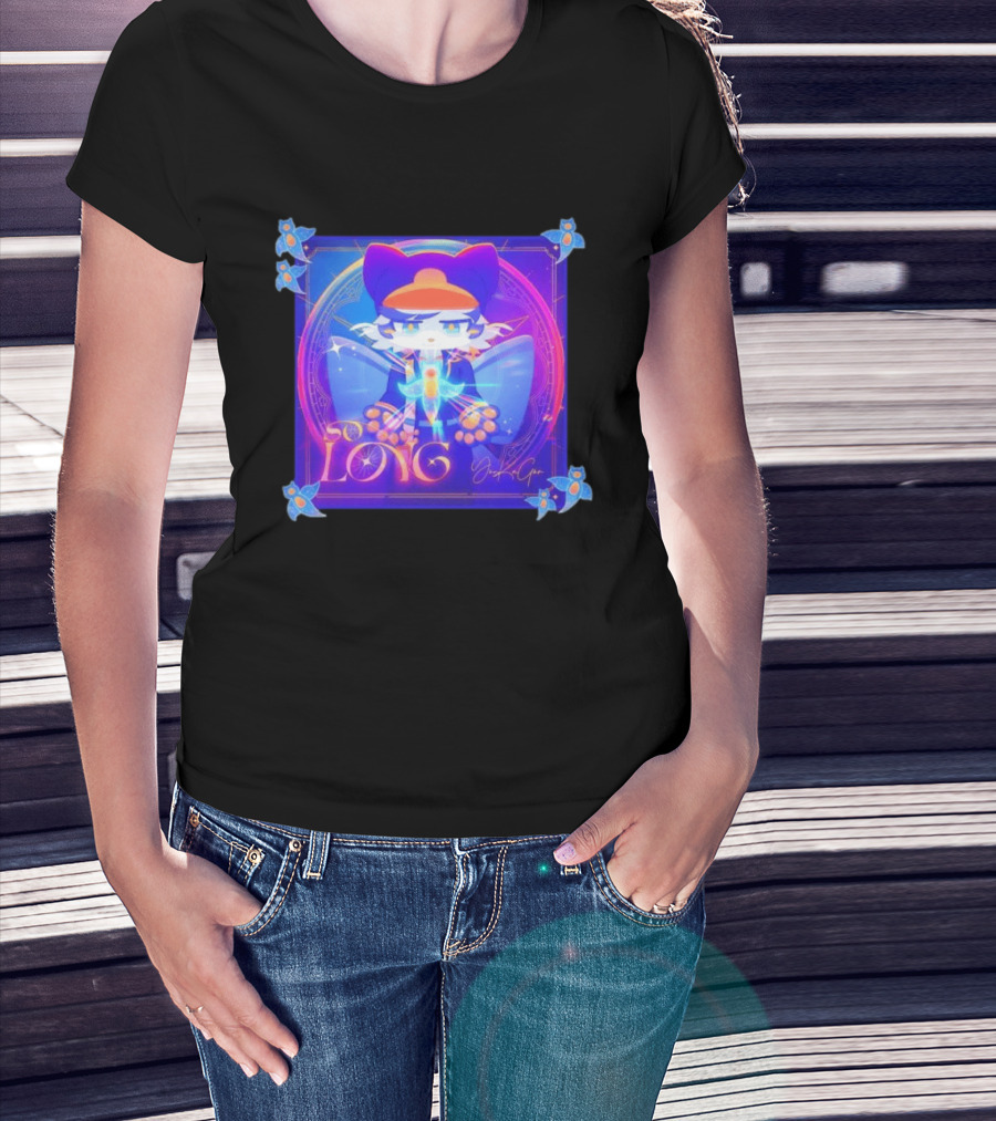 So Long YonKaGor Vibrant Anime Cat With Butterfly Aura T-Shirt