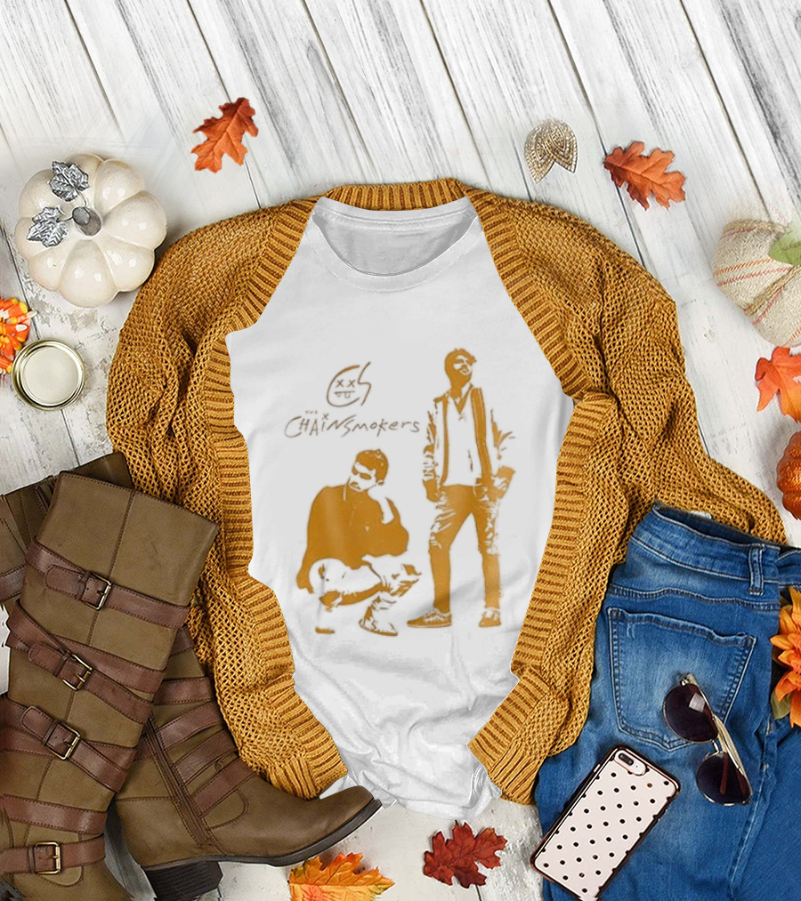 The Chainsmokers Tour Silhouette Band Icon Sketch T-Shirt