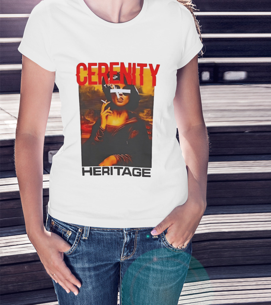 Cerenity Heritage Mona Lisa Smoking T-Shirt