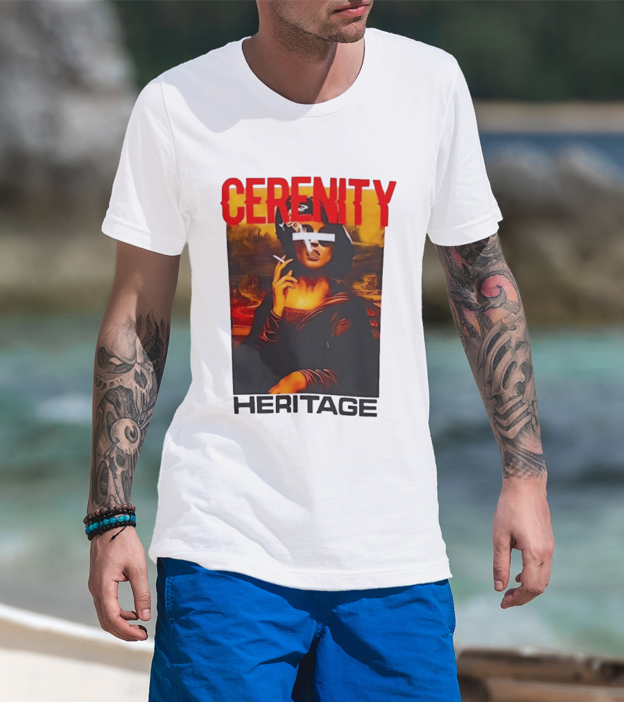Cerenity Heritage Mona Lisa Smoking T-Shirt