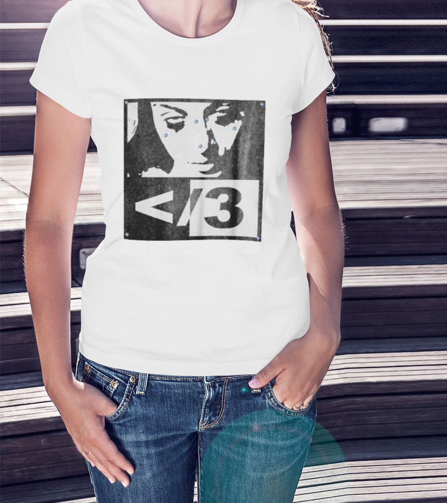 Destroy Lonely Store Piercing Face Black White <3 T-Shirt