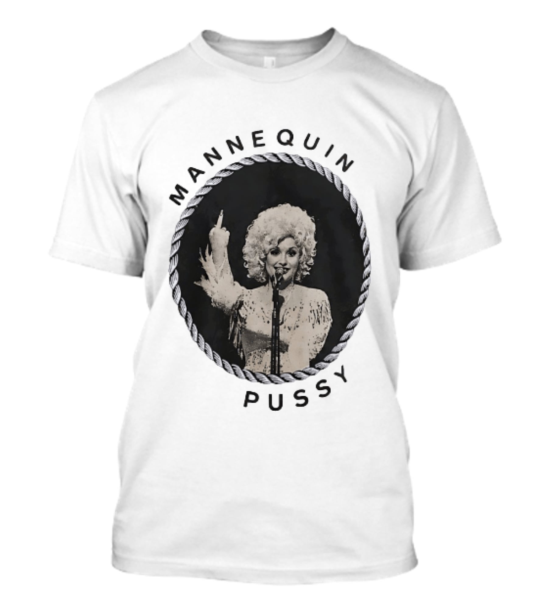 Mannequin Pussy Dolly Parton Country Music Finger T-Shirt