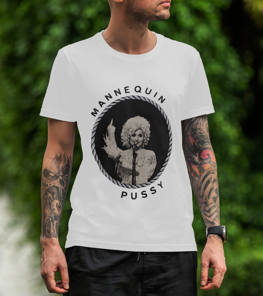 Mannequin Pussy Dolly Parton Country Music Finger T-Shirt
