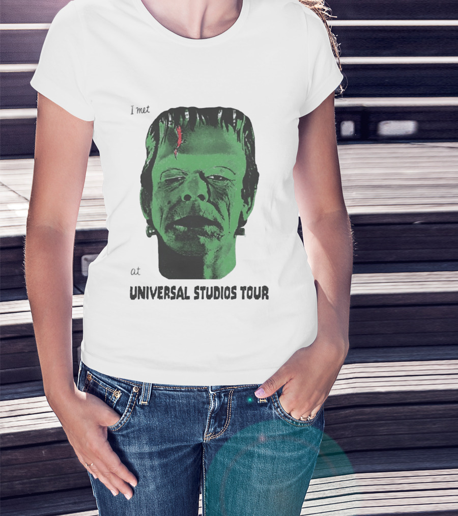 I Met Frankenstein At Universal Studios Tour Monster Fan Souvenir T-Shirt