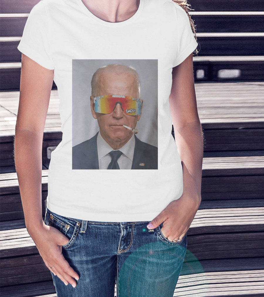 Joe Biden Pit Viper Sunglasses Smoking Pipe President T-Shirt