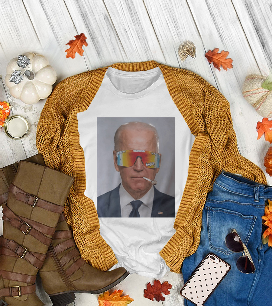 Joe Biden Pit Viper Sunglasses Smoking Pipe President T-Shirt