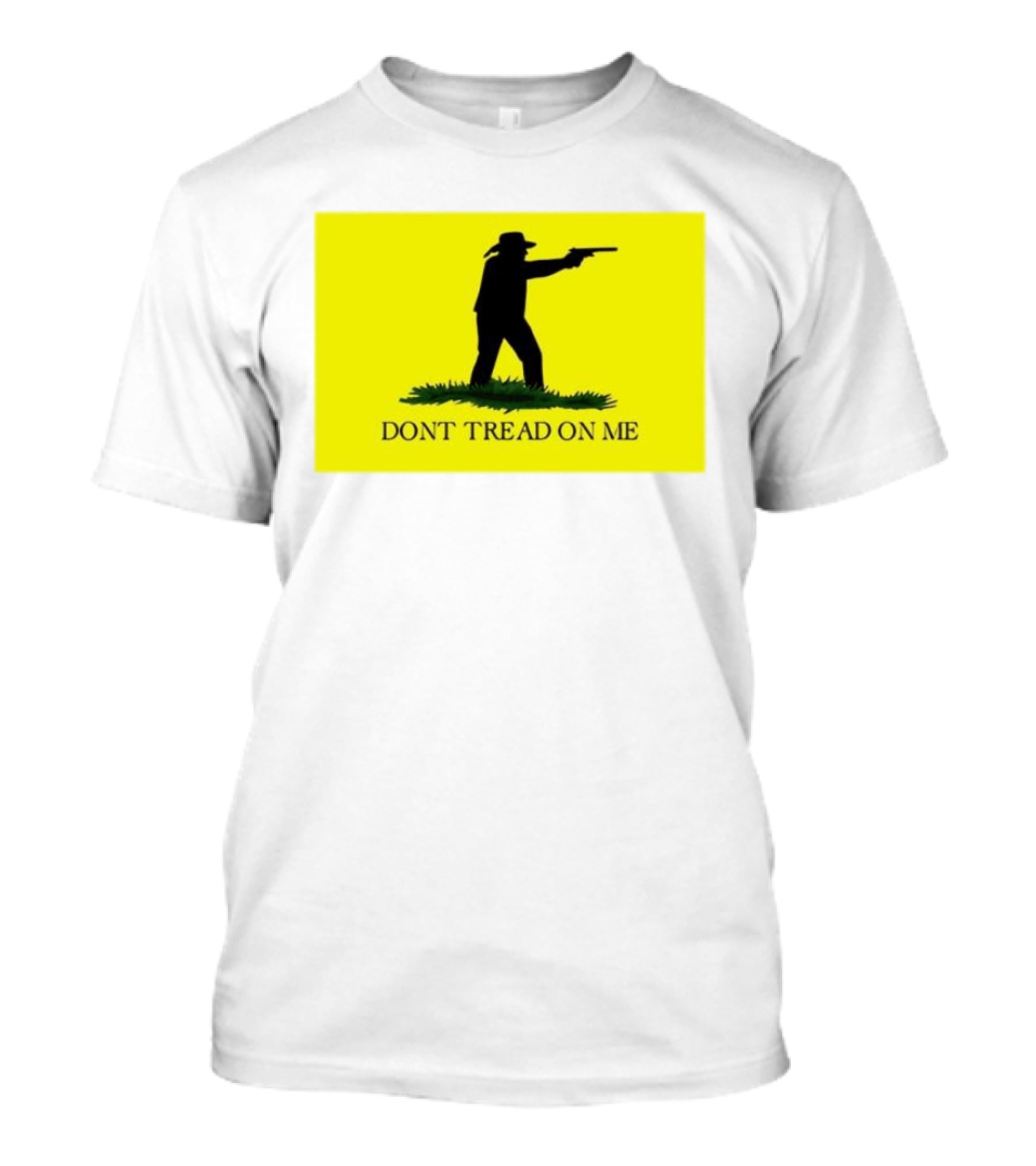 Jordan Salinas Don't Tread On Me Cowboy Silhouette Yellow T-Shirt