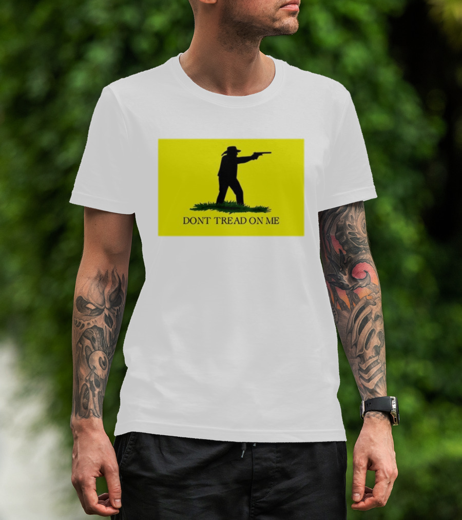 Jordan Salinas Don't Tread On Me Cowboy Silhouette Yellow T-Shirt