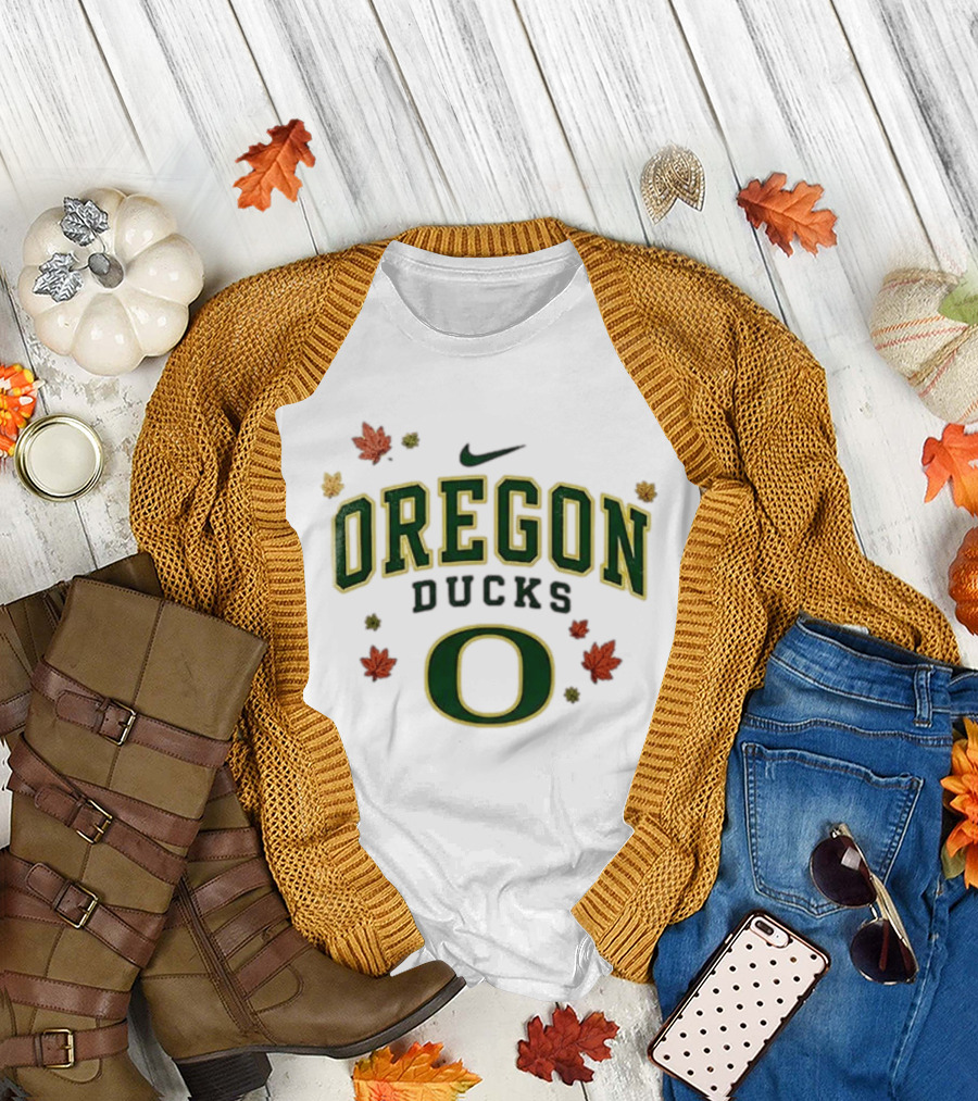 Oregon Ducks Nike Fall Leaves T-Shirt