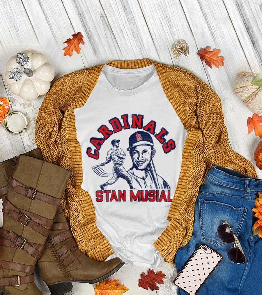 St Louis Cardinals Stan Musial Baseball Legend T-Shirt