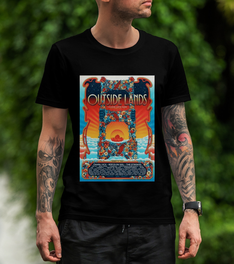Babymetal LuckyFes'26 Quick Dry 8 Outside Lands Golden Gate Park August 11 To 13 2023 Charli XCX Rufus Du Sol The Strokes T-Shirt