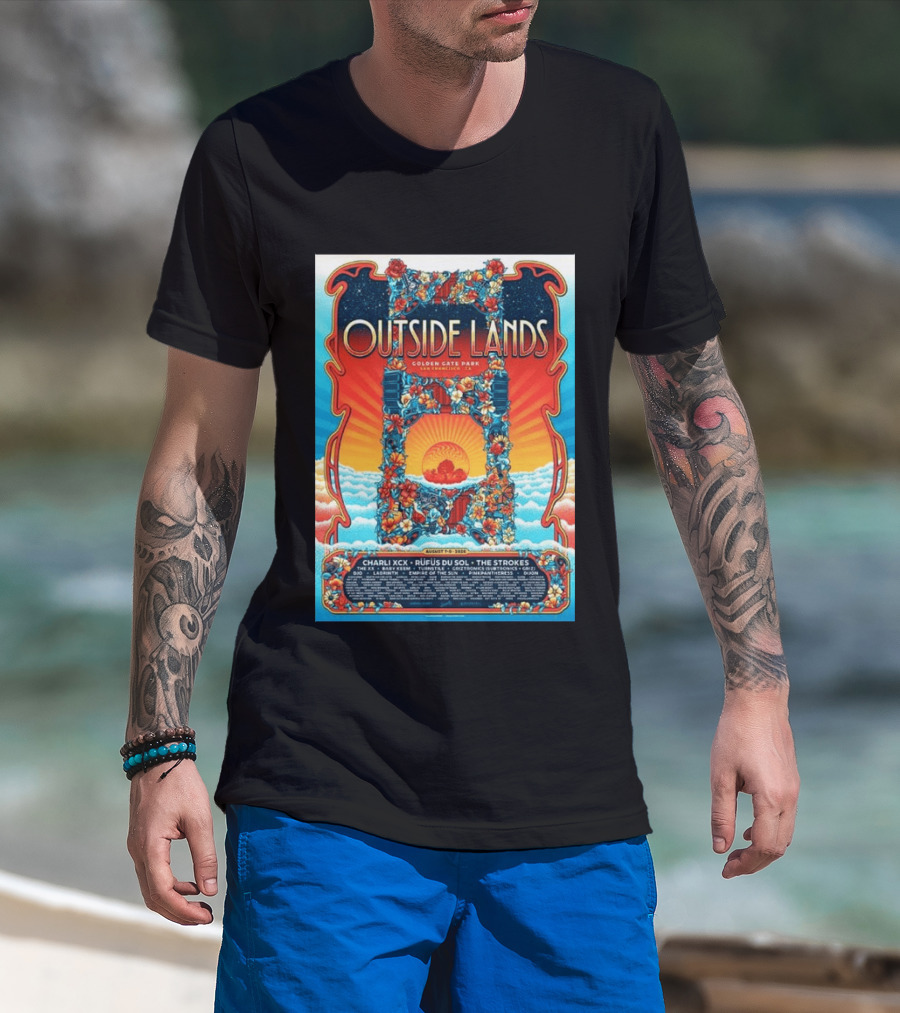 Babymetal LuckyFes'26 Quick Dry 8 Outside Lands Golden Gate Park August 11 To 13 2023 Charli XCX Rufus Du Sol The Strokes T-Shirt