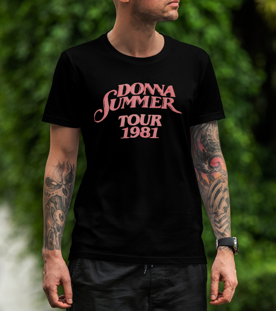 Donna Summer Tour 1981 Retro Disco Concert Memorabilia T-Shirt