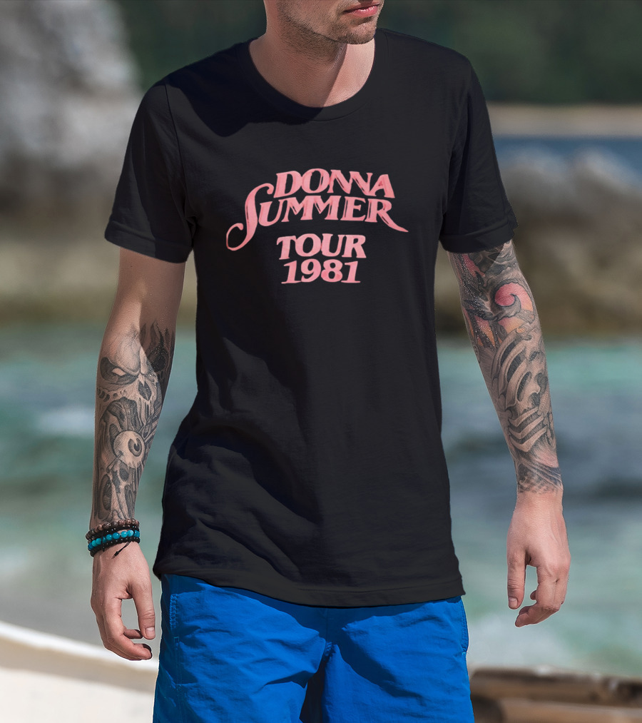 Donna Summer Tour 1981 Retro Disco Concert Memorabilia T-Shirt
