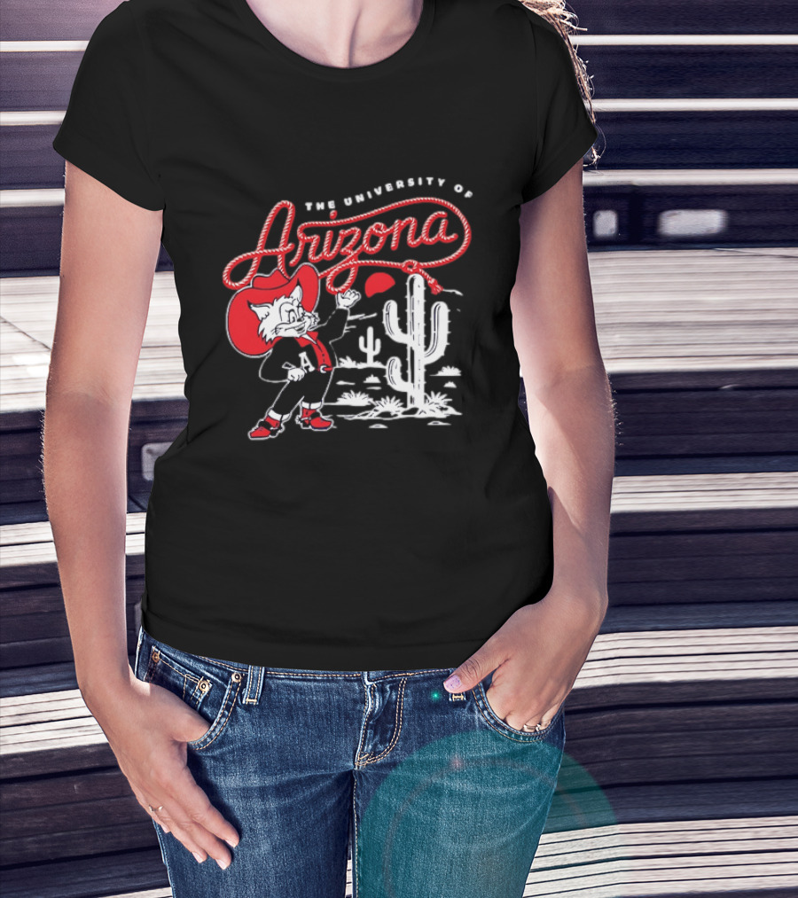 The University Of Arizona Wildcats Cowboy Cactus Scene T-Shirt