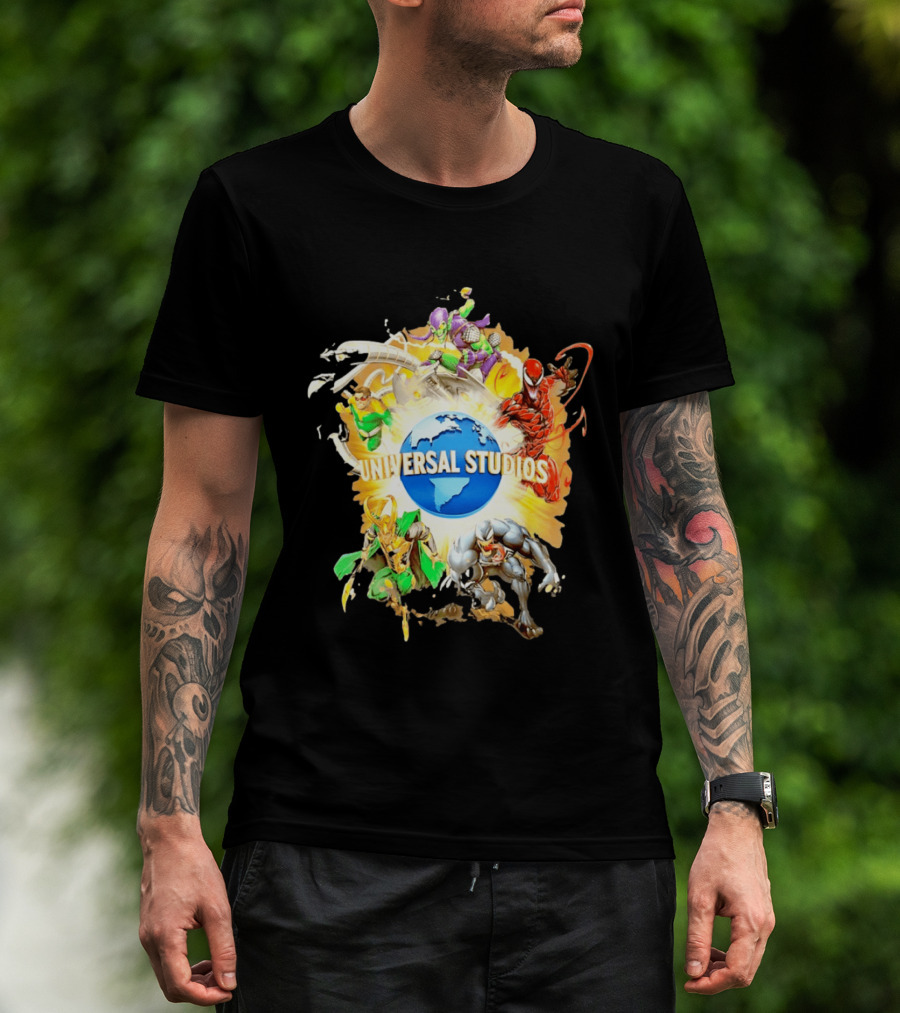 Universal Studios Marvel Villains Loki Venom Carnage Green Goblin T-Shirt