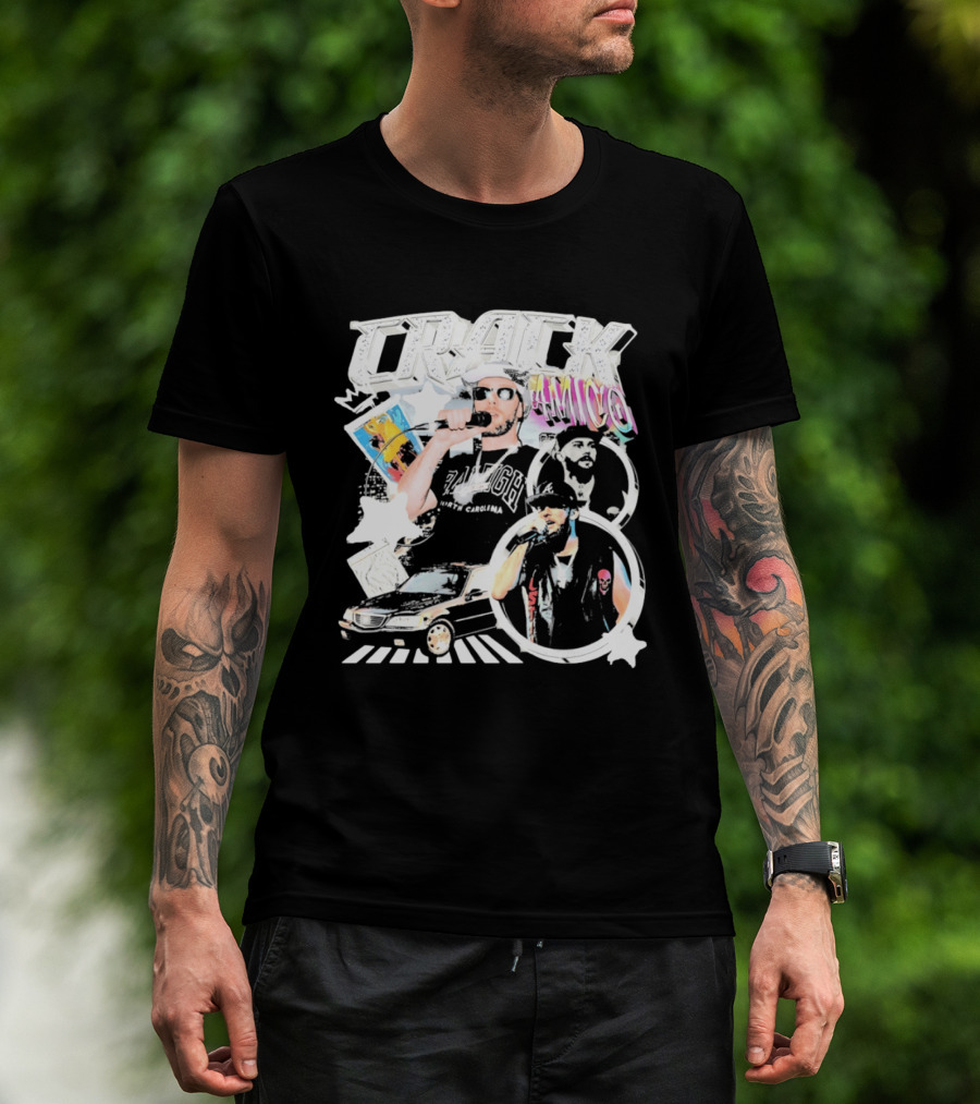 CRACK AMICO Raleigh North Carolina Hip Hop T-Shirt