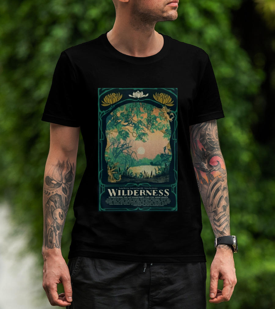 Wilderness Festival Aug 02 2026 Cornbury Park Oxfordshire Scissor Sisters The Last Dinner Party Carl Cox Annie Lennox T-Shirt