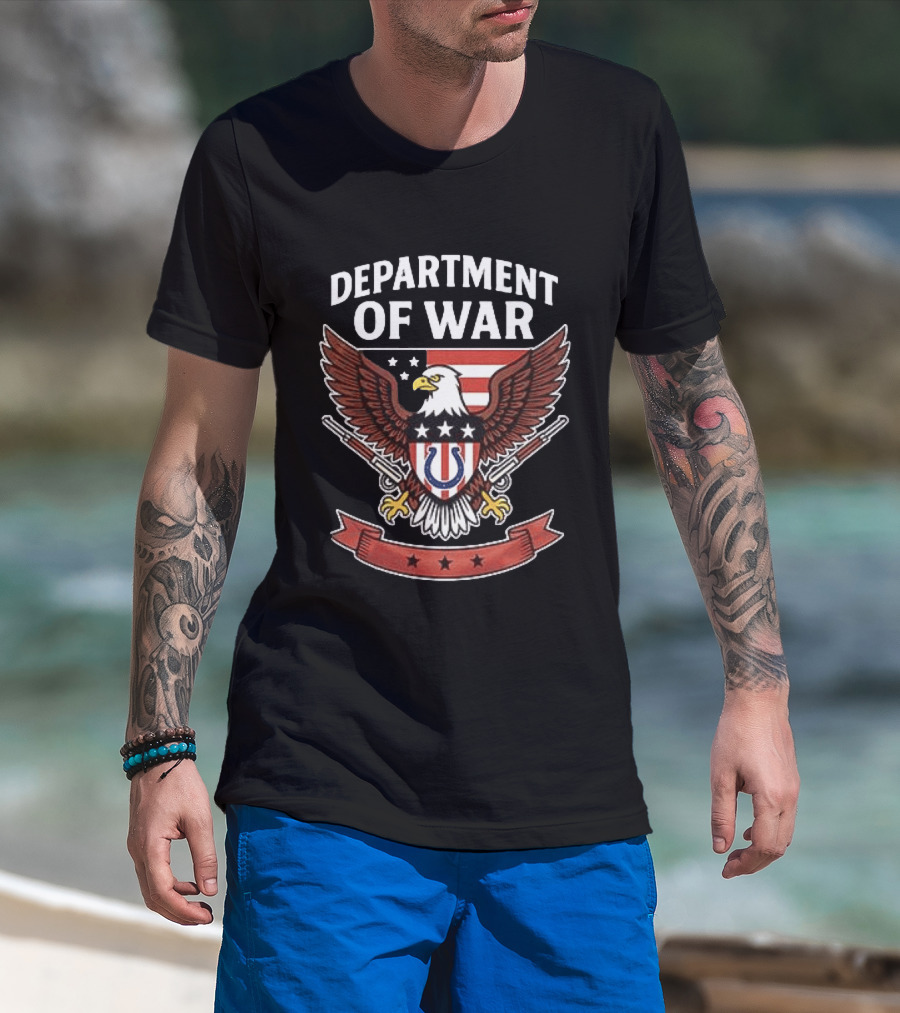 Department Of War Eagle Indianapolis Colts Stars And Stripes T-Shirt