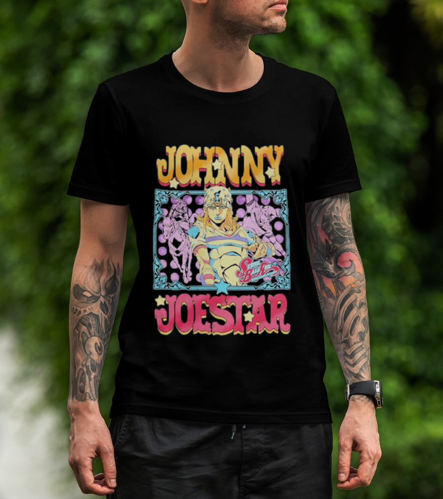 Johnny Joestar Steel Ball Run JoJo's Bizarre Adventure SBR Anime T-Shirt