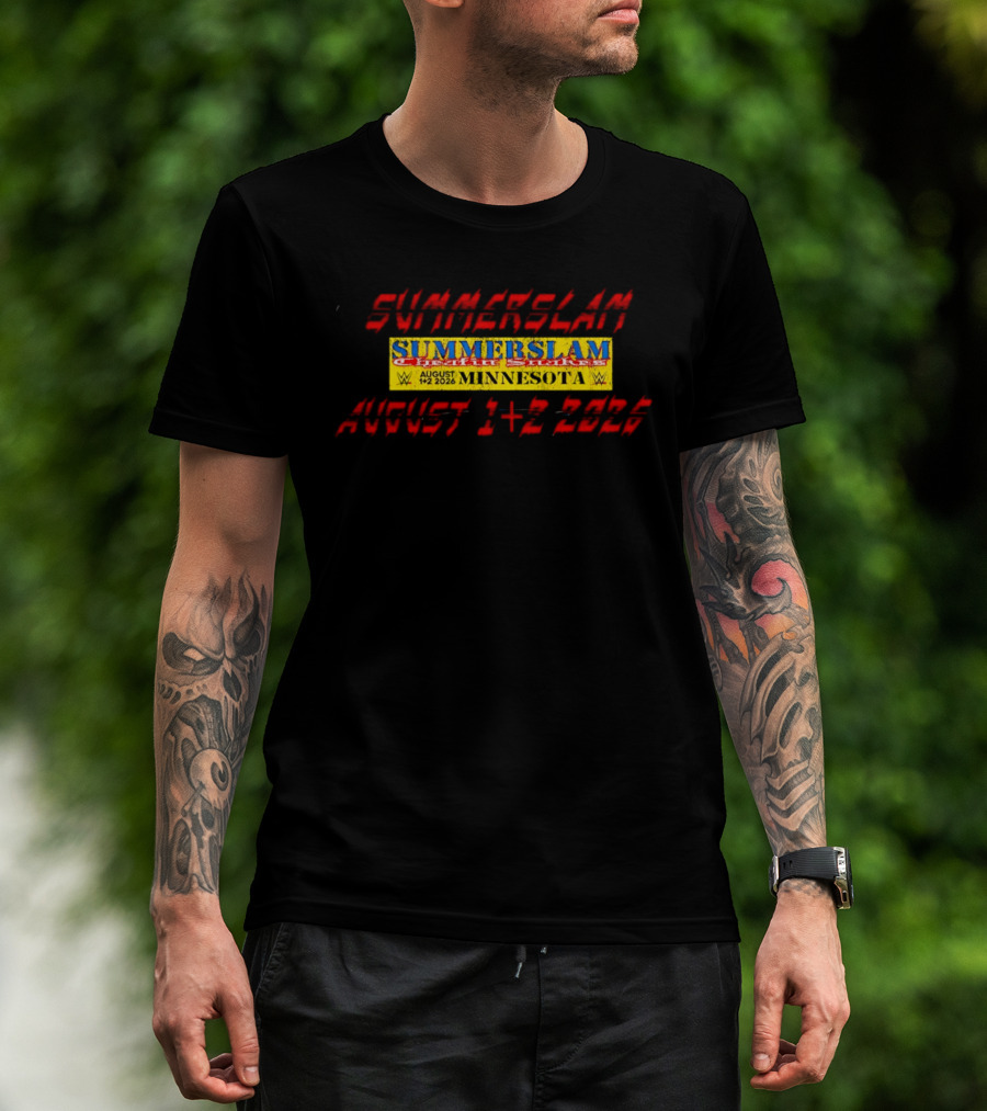 WWE SummerSlam Cattle Stakes Minnesota August 1 2 2026 T-Shirt