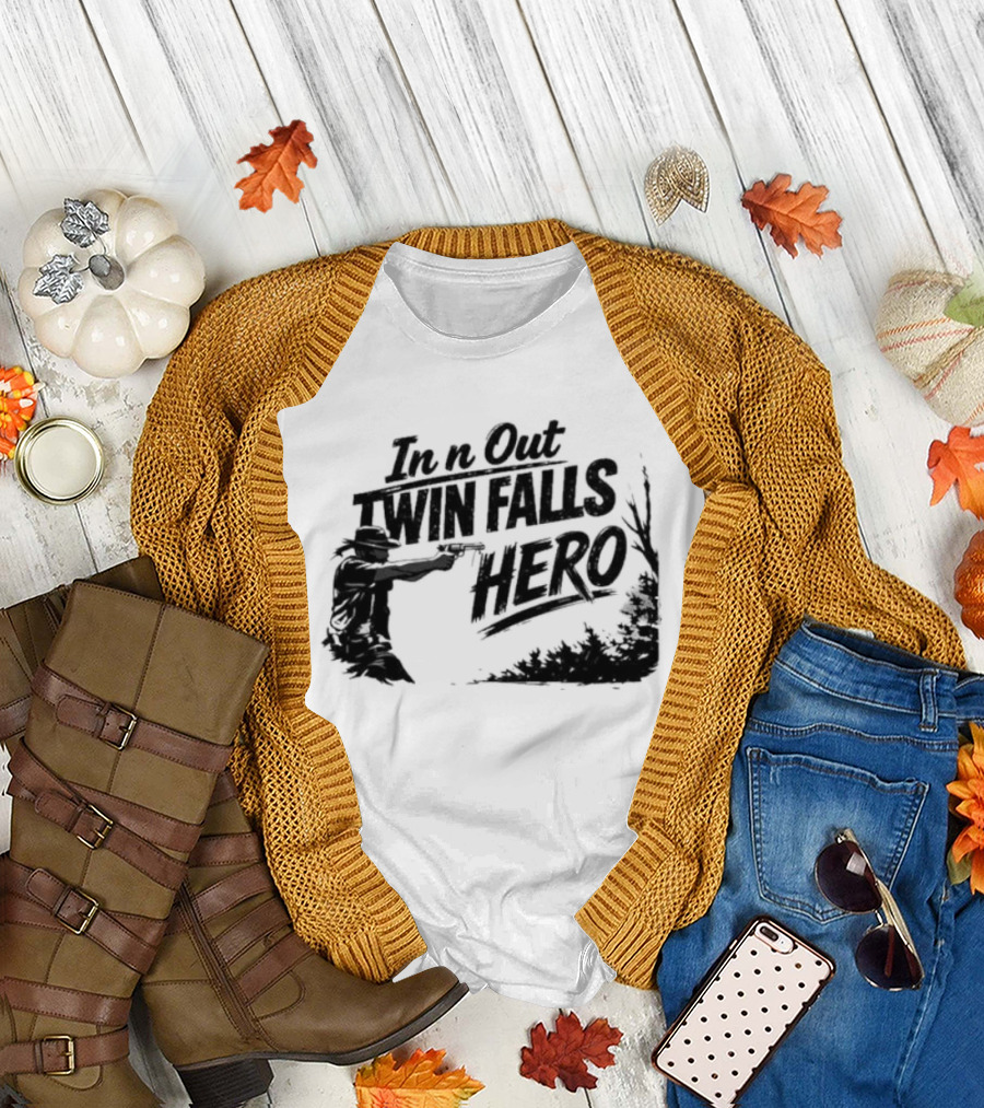 In N Out Twin Falls Hero Jordan Salinas Idaho T-Shirt
