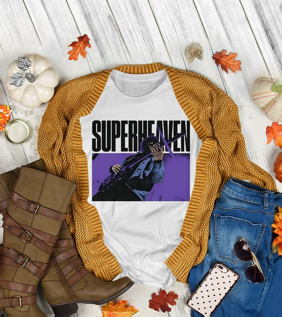 Superheaven Guitarist Performance Alternative Rock Purple Aesthetic T-Shirt