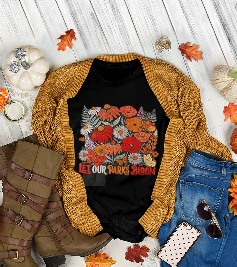Let Our Parks Bloom Wildflower 63 National Parks T-Shirt
