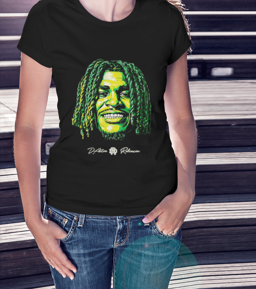 D’Antre Robinson Oregon Ducks NCAA Football Big Head T-Shirt