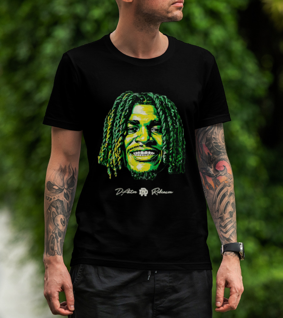 D’Antre Robinson Oregon Ducks NCAA Football Big Head T-Shirt