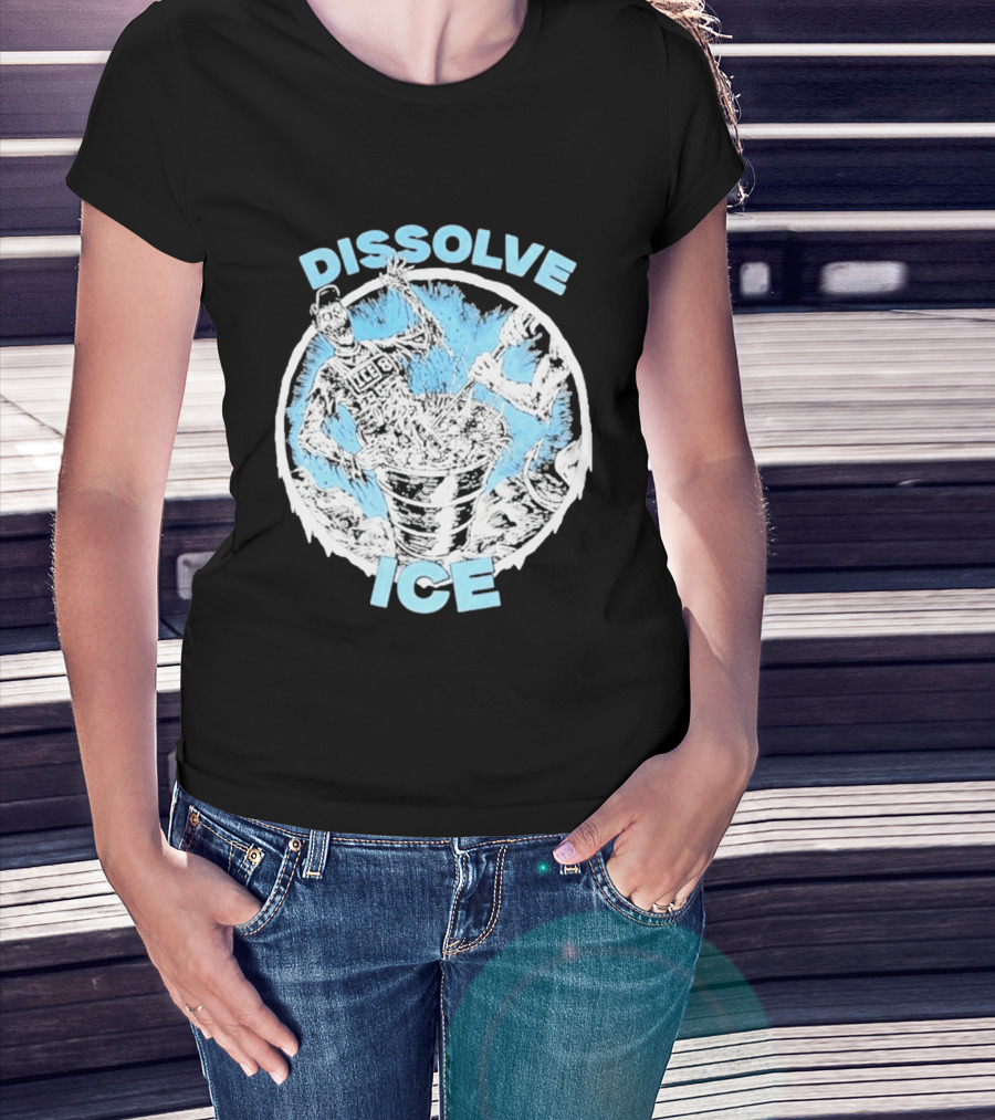 Dissolve Ice Undead Horror Bucket Stirring 2026 T-Shirt