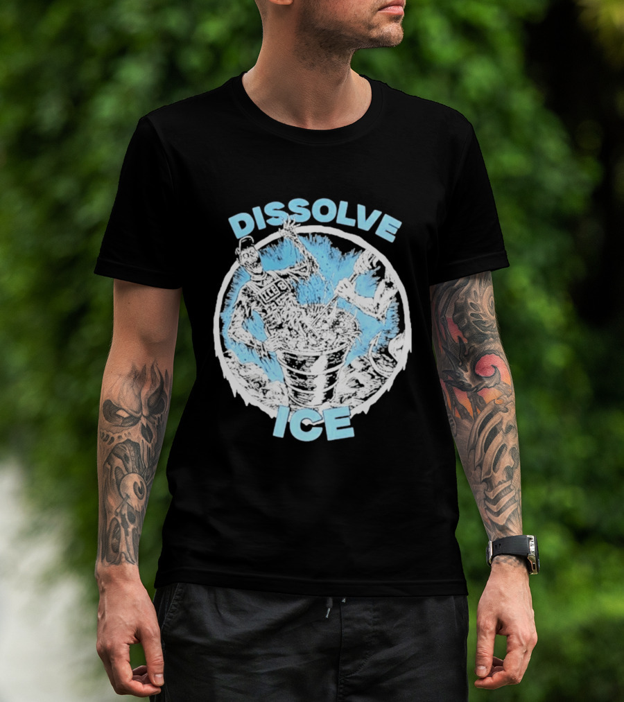 Dissolve Ice Undead Horror Bucket Stirring 2026 T-Shirt