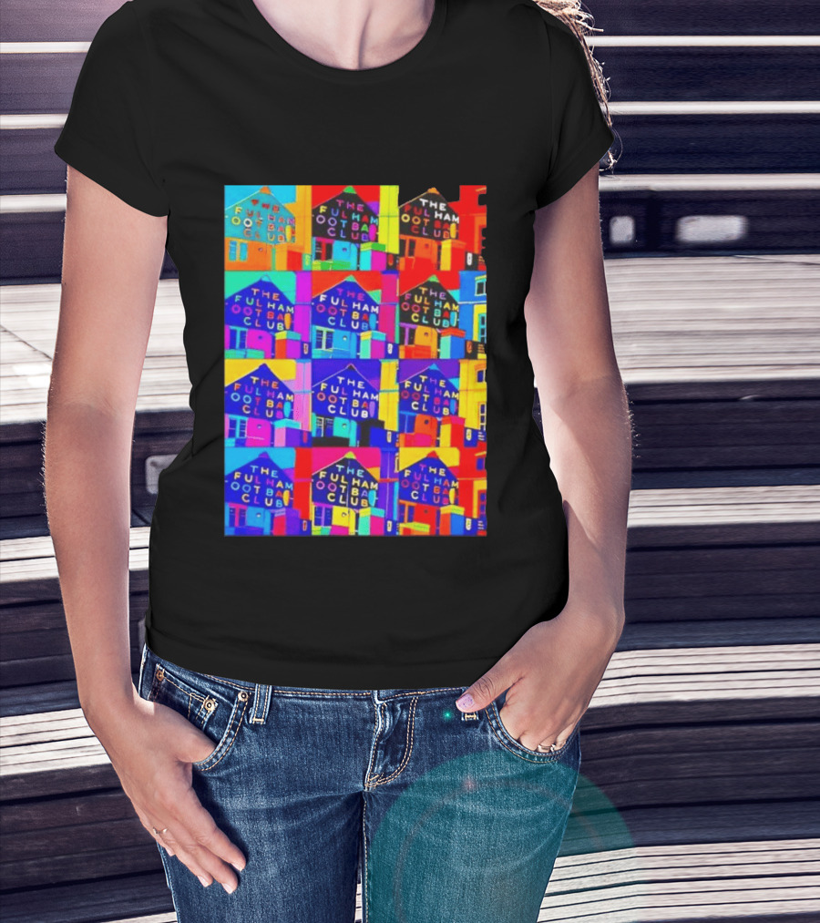 The Fulham Football Club Pop Art Craven Cottage T-Shirt