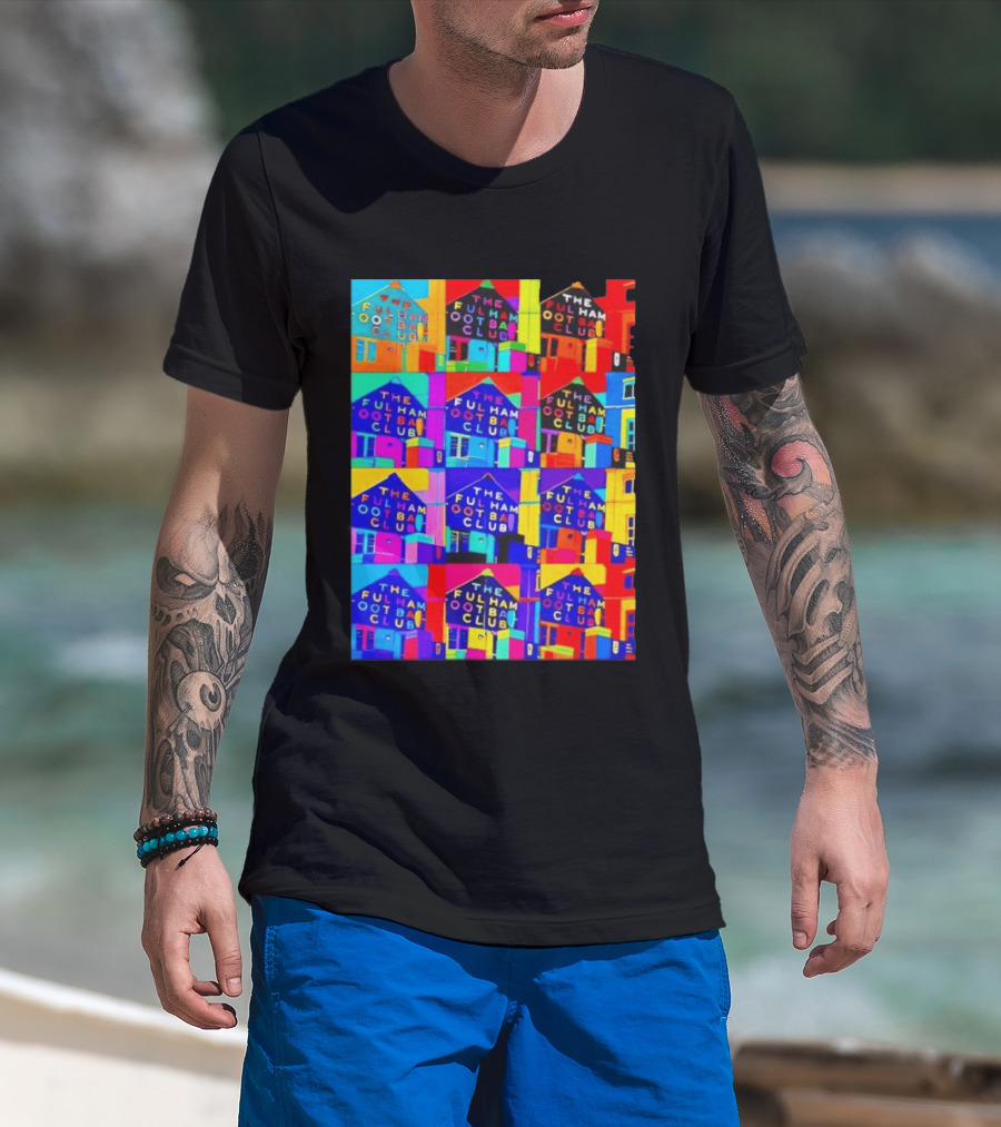 The Fulham Football Club Pop Art Craven Cottage T-Shirt