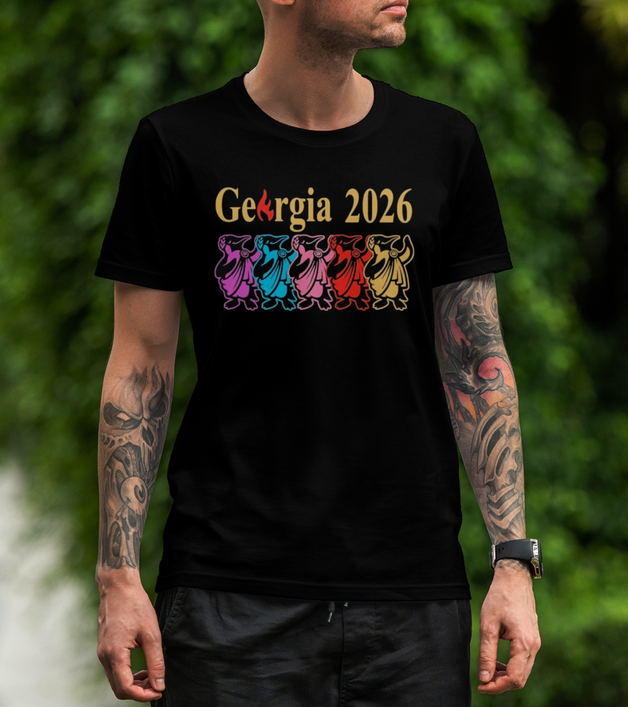 Georgia 2026 Colorful Penguin Lineup T-Shirt