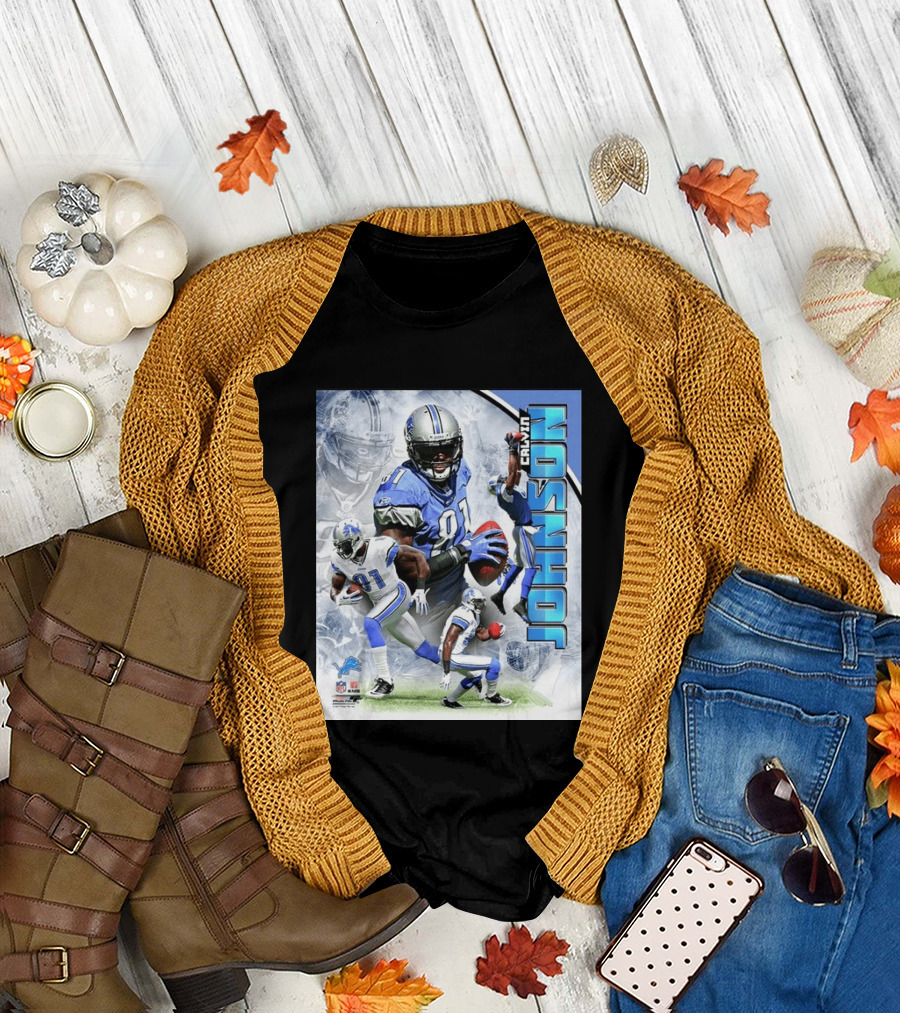 Calvin Johnson Detroit Lions NFL Football Superstar T-Shirt