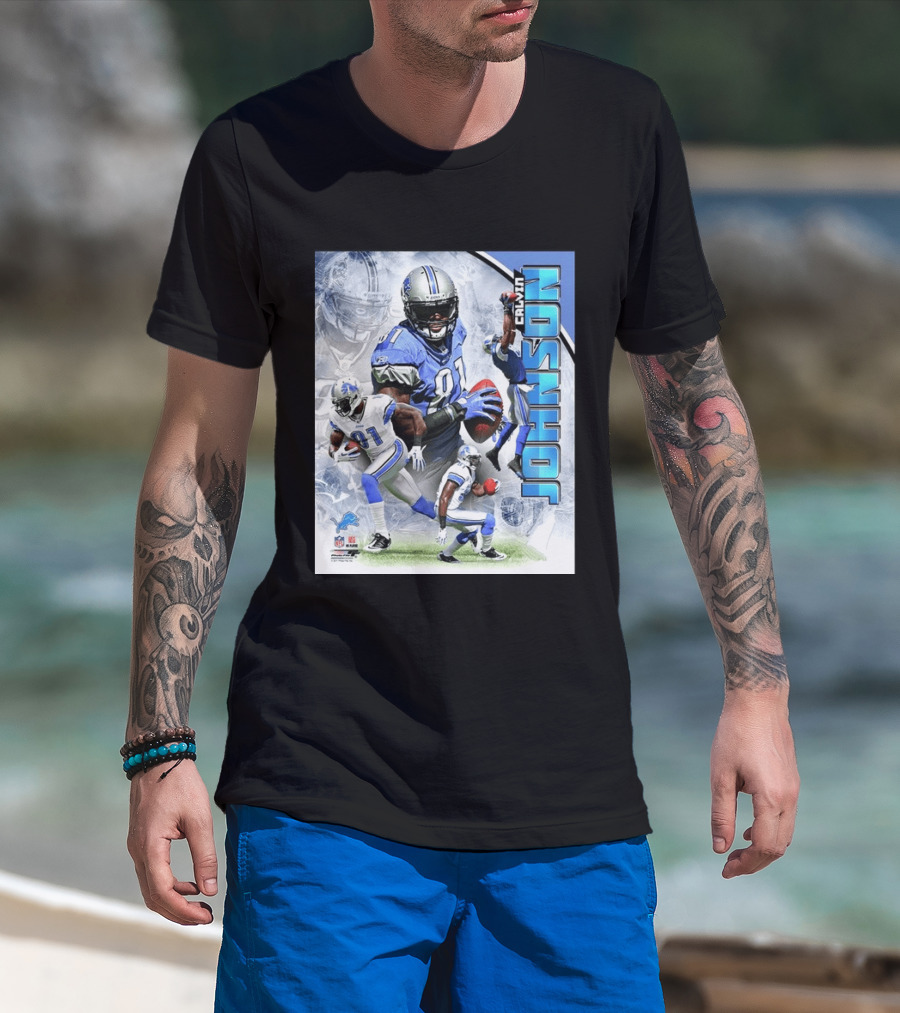 Calvin Johnson Detroit Lions NFL Football Superstar T-Shirt