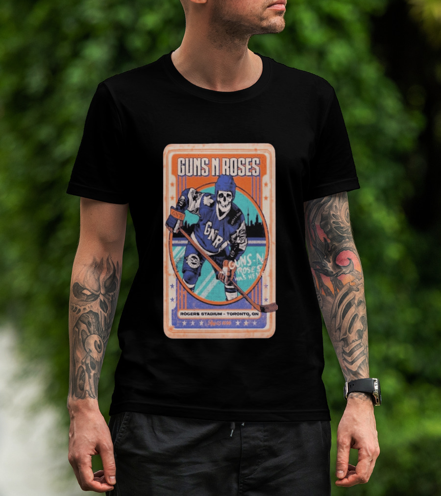Guns N Roses Rogers Stadium Toronto ON 08 05 2026 Hockey Skeleton T-Shirt
