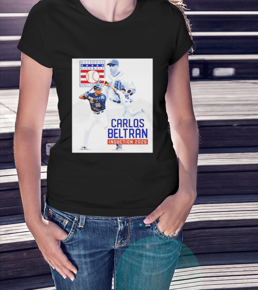 Carlos Beltran National Baseball Hall Of Fame Induction 2026 T-Shirt