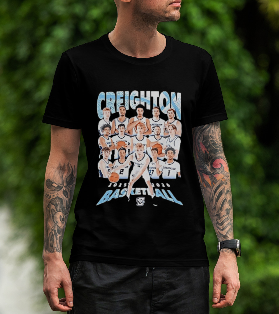 Creighton 2026 Basketball Team Players Roster T-Shirt
