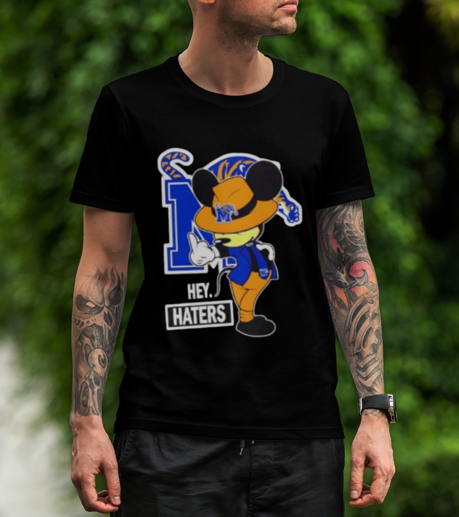 Mickey Hey Haters Memphis Tigers Football Fan T-Shirt